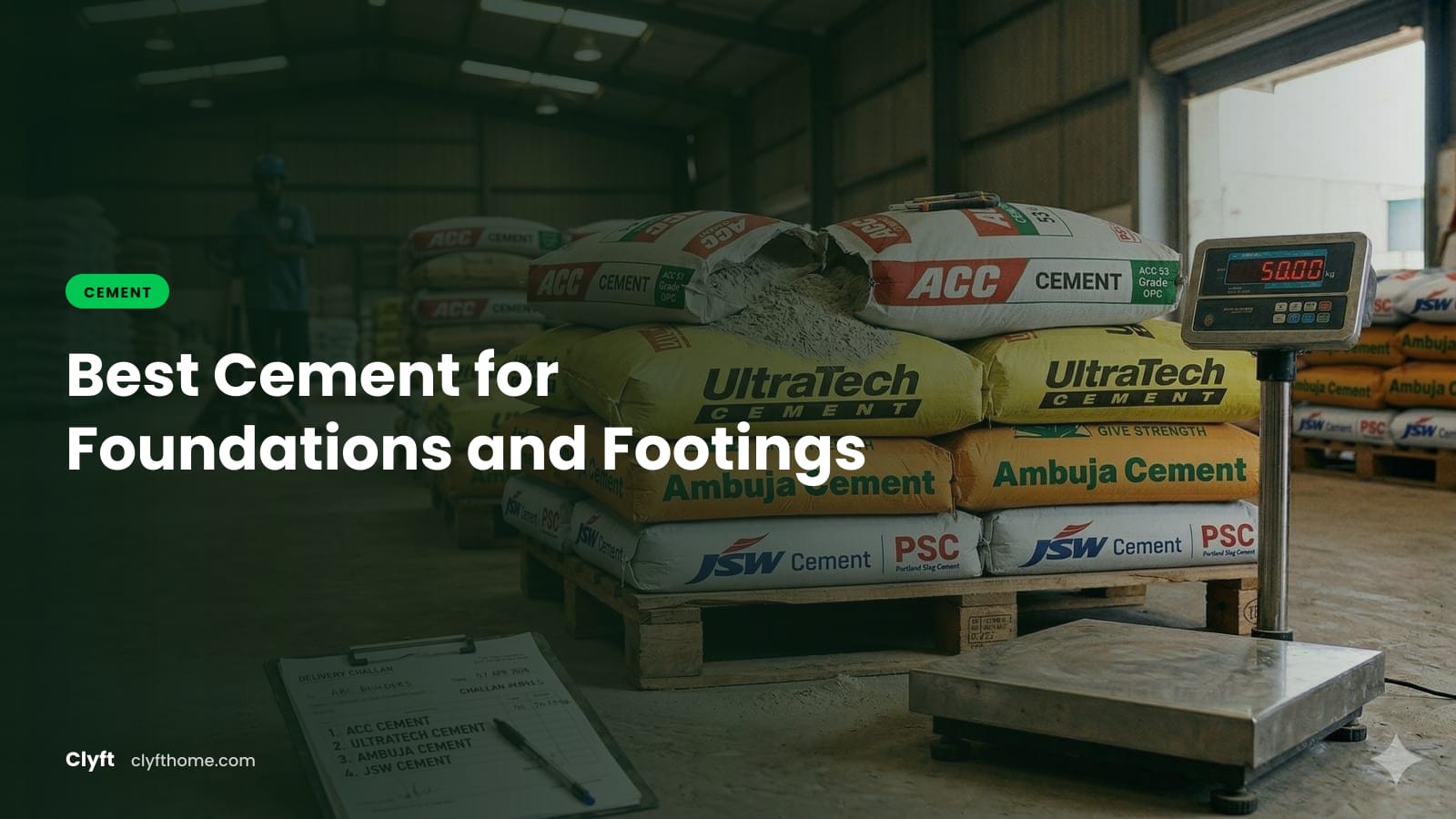 Choosing cement for house foundations