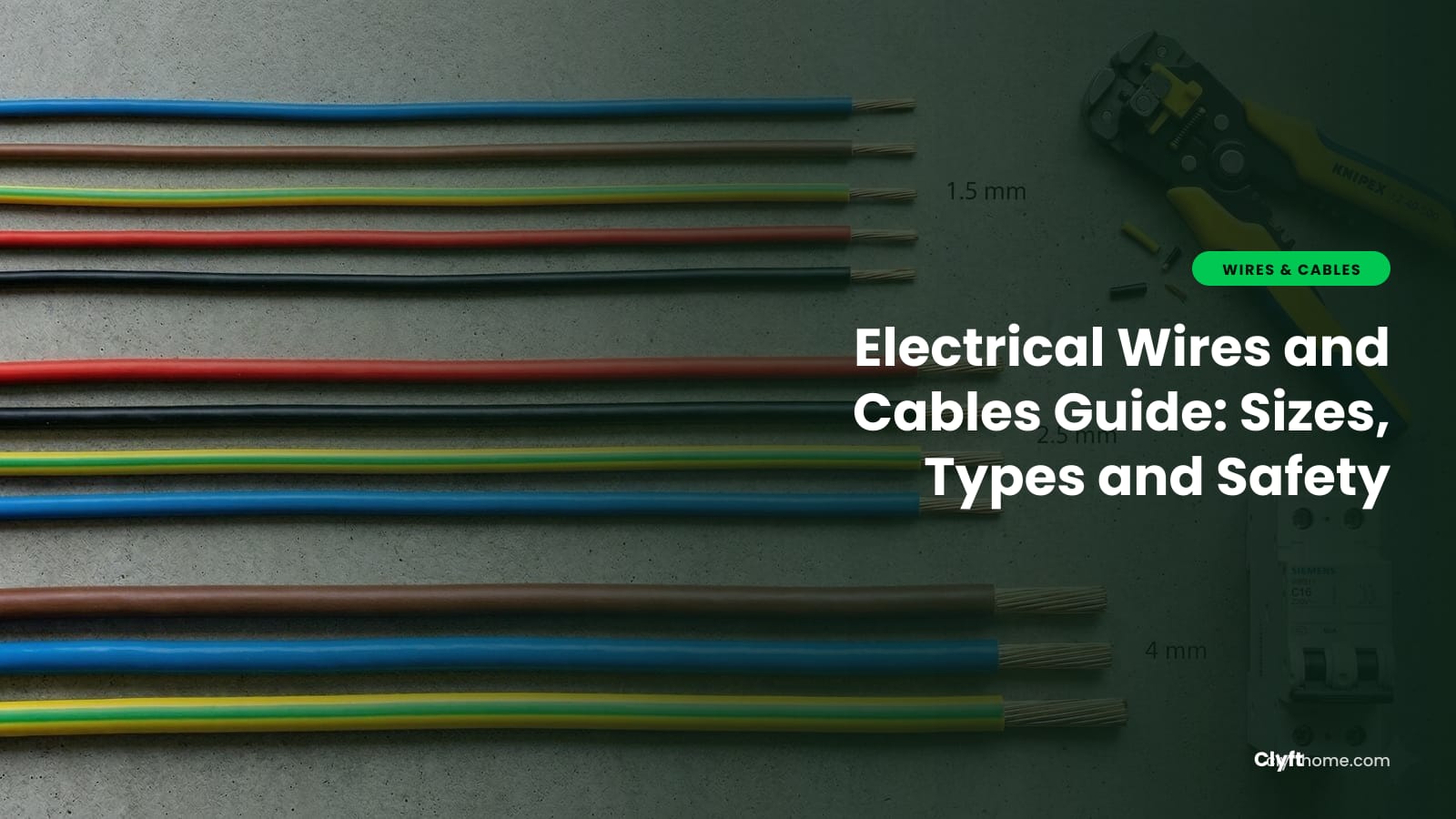 Coils of electrical house wiring cable in different colours, illustrating a wire buying guide