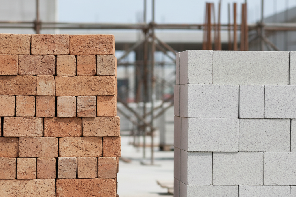 Red Bricks vs AAC Blocks - Which is Better for Construction